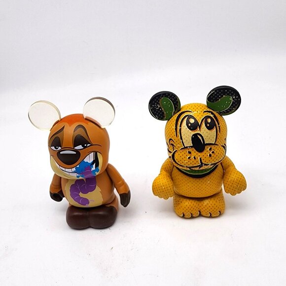 Disney Other - Disney Vinylmation Set of Two 3" Figures Lion King Pluto